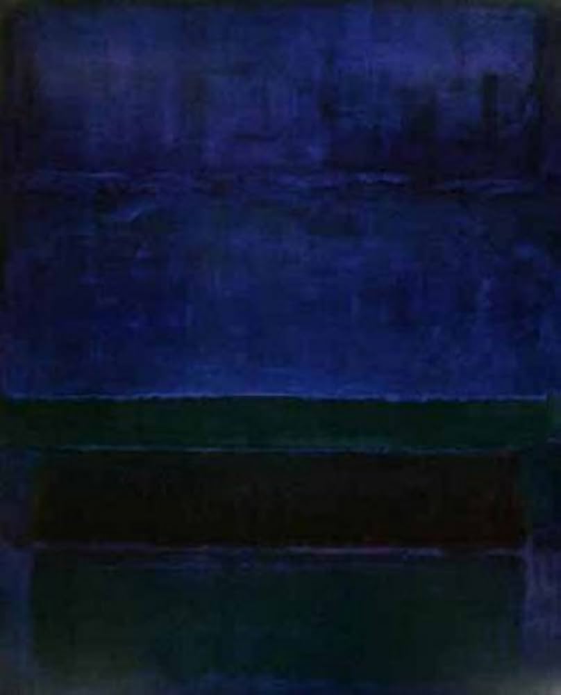 Amazon.com: Picture Peddler Untitled 1952 Blue Green Brown